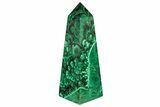 Tall, Polished Malachite Obelisk - Congo #227184-1